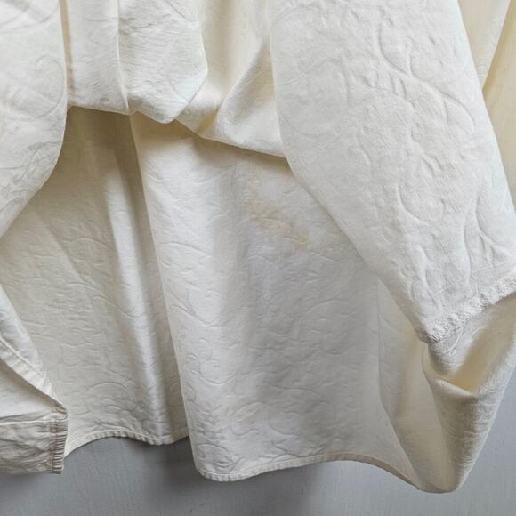 Amelia's Collection Victorian Sleeveless Nightgown M Ivory Brocade Romantic - Picture 6 of 9